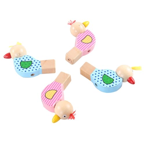 Hohopeti Whistles Creative Whistle Wood Whistle Kids Whistle Bird Whistle for Kids Cartoon Wooden Baby Pendant