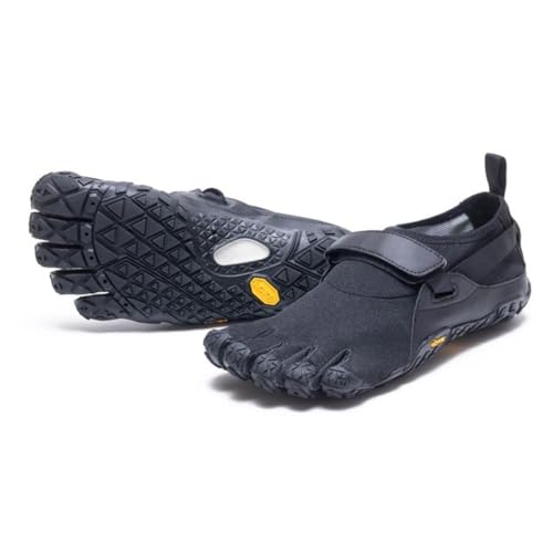 [Vibram FiveFingers] [�r�u�����t�@�C�u�t�B���K�[�Y] �����Y �ܖ{�w �V���[�Y �X�|�[�c �����j���O �X�g���b�v �^���C �j���p Spyridon Evo 22M5501 Black/Black EU40(25.0cm) [���s�A���i