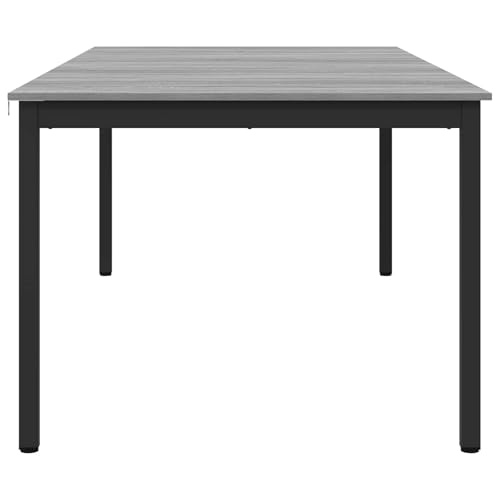 Table à manger moderne anti-tache et robuste grande table rectangulaire bois 200cm - 7