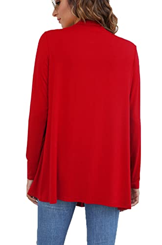 Image of Ladlop Women's Lightweight Open Front Cardigans Long Sleeve Casual Soft Drape Fall Cardigan