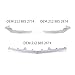 Front Bumper Lip Spoiler Chrome Chromium Trim Compatible For Mercedes Ben E Class W212 E550 E350 E400 A2128852774 A2128852874 A2128852674(Glossy silver)