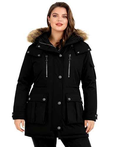 wantdo Women's Quilted Winter Coat Warm Puffer Jacket Thicken Parka