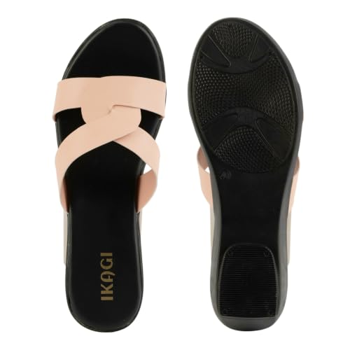Image of IKAGI Sandal Fashion Wedding Casual Platform Wedges Slip-On Sandals For Womens & Girls