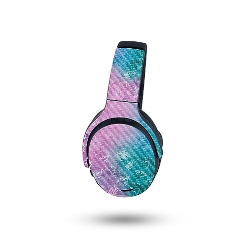Image of MightySkins Carbon Fiber Skin Compatible with Skullcandy Crusher ANC 2 - Diamond Grunge | Protective, Durable Textured Carbon Fiber Finish | Easy to Apply