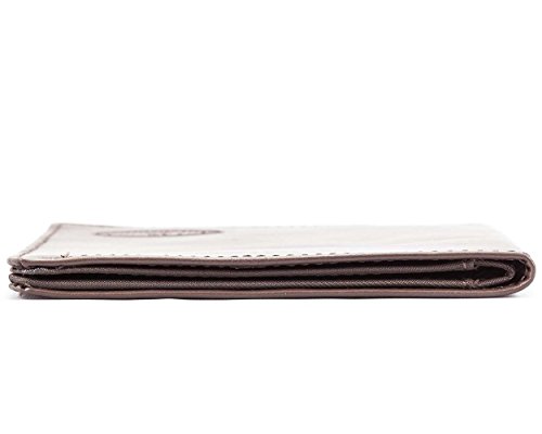 Big Skinny Men's Leather Bifold Slim Wallet, Holds Up to 25 Cards4