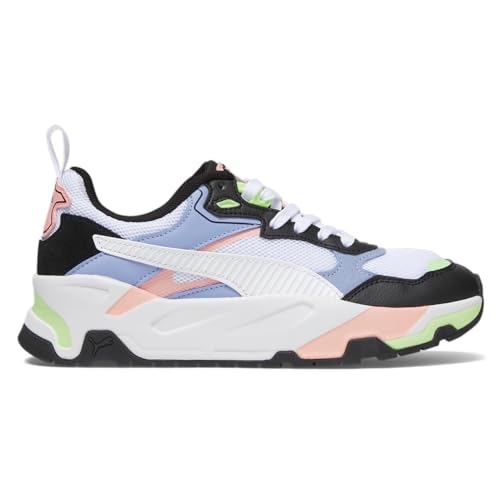 PUMA Womens Trinity Lace Up Sneakers Shoes Casual - Black, Blue, White