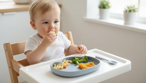 Image of TIGGY & BONNET Elephant 2 Pcs Silicone Baby Feeding Set for Baby Bpa-Free | Microwave Safe, Anti-Slip Base | Tableware Kit for Babies & Toddlers with Suction Plate & Spoon