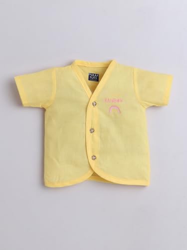 Image of POLKA TOTS Muslin Jhabla for Infants | New Born Baby Clothes 0-3 Months | Newborn Baby Dress | Muslin Jablas for 0-3 Months | Clothes Set 0-6 Months | Rompers for Newborn | Onesies for 0-3 M