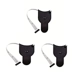Body Measuring Tape 60 Inch 150cm Lightweight Plastic Portable Soft Ruler Compact Handheld for Waist Arms Legs, Fitness Travel, Black