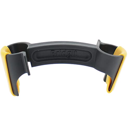 Bridgit Walking Stick/Crutch Holder Hook Clip - Link your Crutches Together & Stop Them Falling - Yellow - Image 2