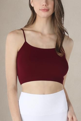 Image of NIKIBIKI Women Seamless Classic Crop Top Bralette, Made in U.S.A, One Size