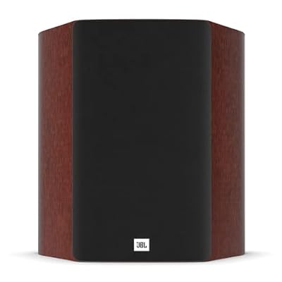 JBL Studio 610, Red Wood - High-Performance, On-Wall Loudspeaker - with 5.25 PolyPlas Cone Woofer, 2414H-1 Compression Driver & Magnetic Grille