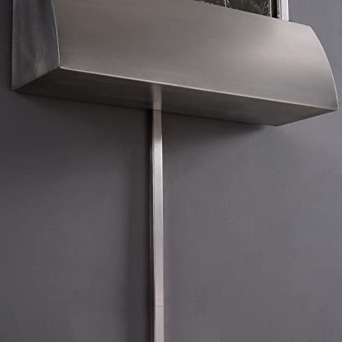 Kenroy Home 51056Ss Breckenridge Indoor Outdoor Floor/Wall Fountain With Silver Finish, Contemporary Style, 42" Height, 19" Width, 5.875" Depth #TOP6
