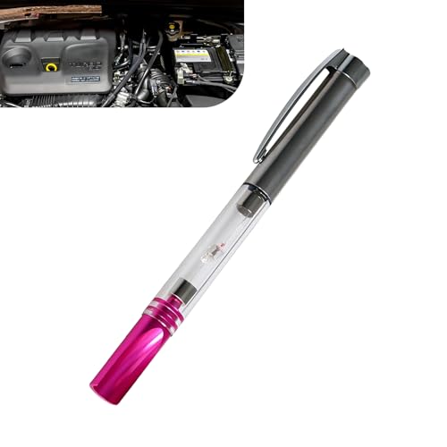 Titwaye Spark Ignition Tester Pen, High Voltage Ignition Coil Tester Tool, Spark Plug Electronic Faults Diagnostic Tool, Universal Non-disassembly Testing Device for Cars (Red & Silver)