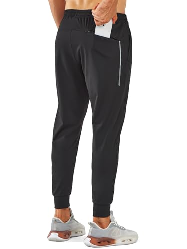 NORTHYARD Men's Running Jogger Pants Athletic Workout Sweatpants with Zipper Pockets Gym Track Jogging Sweatpant2