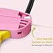 Stitch Gun for Clothes - Includes 6 Fine Needles, 1000 White & 1000 Black Fasteners, Handheld Stitch Gun - Quick Clothing Fixer, Tag Gun for Clothes (Pink Yellow)