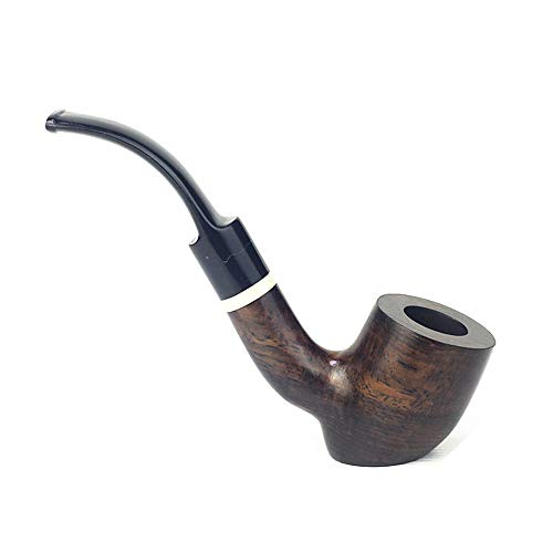 EEKUY Solid Wood Table Tobacco Pipe, Suitable for Cut Tobacco Pipe Filters 3-In-1 Pipe Scraper 9mm Filter Pipe Men Gift