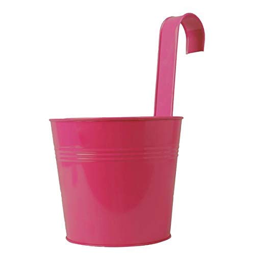 TrustBasket Plain Round Railing Planters/pots - Pink (B07MRK9RS7) Amazon Price History, Amazon Price Tracker