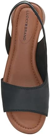Lucky Brand Women's Rimma D'Orsay Sandal Heeled, Black, 9 | Image 4
