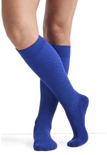 Image of Cherokee Women's Compression Socks, 10-15 mmHg, Knee High, 4-Pair Pack, Soft Fit, Regular & Wide Calf - TRUESUPPORT