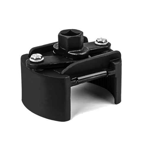 KVAEY Oil Filter Wrench, 2.36 Inch to 3.15 Inch Adjustable Oil Filter Socket Wrench with 2 Non-Slip Jaws, Oil Filter Removal Tool Pliers Wrench for Changing Oil, Car Accessories