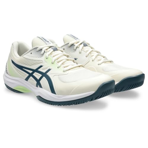 ASICS ASICS Men's Game FlyteFoam Pickleball Shoes, 12, Cream/Tranquil Teal