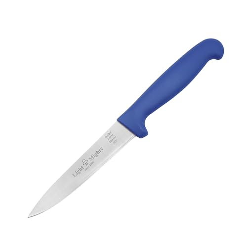 Light 'n' Mighty Kitchen Utiltity Knife - 4.75-Inch Straight Blade - Stainless Steel Kitchen Knife,Blue - Dairy.