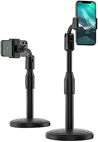 Adjustable Mobile Stand – Universal Desk Phone & Tablet Holder, Rotatable & Height Adjustable, Stable Non-Slip Base (Black)-image-32