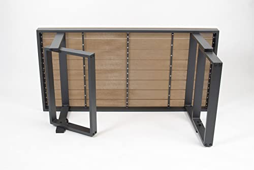 bellavista - Garten Ecklounge Largo - Grau, Aluminium, Bank & Tisch höhenverstellbar, für 6 Personen, wetterfest - Gartenlounge/Gartenmöbel Set mit 2X Sofa, 1 Tisch für Terrasse oder Garten – Bild 8