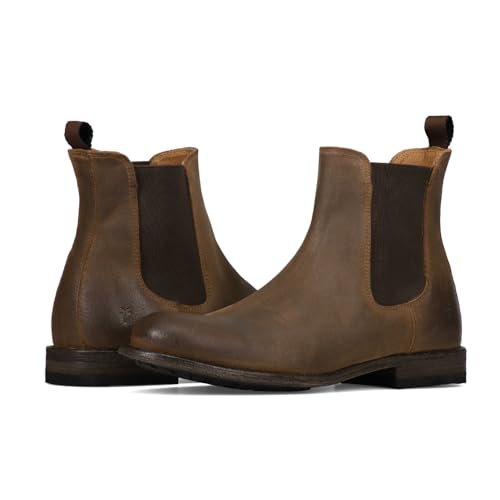 Image of Frye Tyler Chelsea Boots for Men Designed with Flexible Blake Construction and Elasticated Side Panels, Comfort Footbed and Full Leather Lining - 6 inch Shaft Height