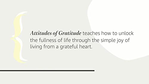 Attitudes of Gratitude: How to Give and Receive... B01N8YBW81 Book Cover