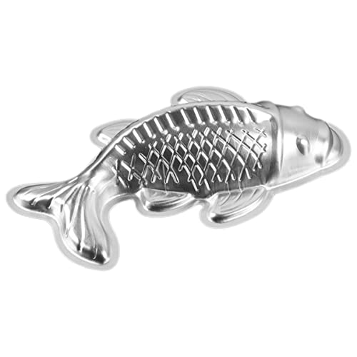 Cabilock Aluminium 3D Karpfen Kuchenform 25X14X5.5 Cm Fischform Für Reiskuchen Schokolade Und Gelee Backform Mit Antihaftbeschichtung Für Kreatives Diy Backen