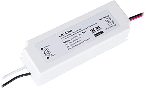 Controlador LED con transformador de atenuación Triac, entrada de CA eficiente de 120 voltios, convertible, 12 voltios CC, corriente constante de 60 disponible en Yaxa Colombia