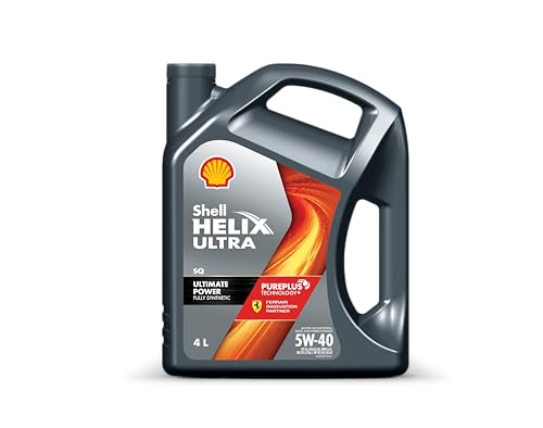 Shell Helix Ultra 5W-40 API SN Fully Synthetic Engine Oil for Petrol, Diesel, CNG/LPG Cars (4 L)