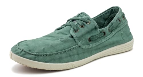 Natural World Eco - Men's Shoes - Organic Cotton and Rubber - Basil - 303E, Basil, 8.5 AU