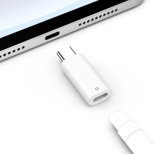 MoKo USB-C-auf-Pencil-Ladeadapter, kompatibel mit Apple Pencil 1. Generation, Apple-Pencil-Adapter für iPad 10. Generati...