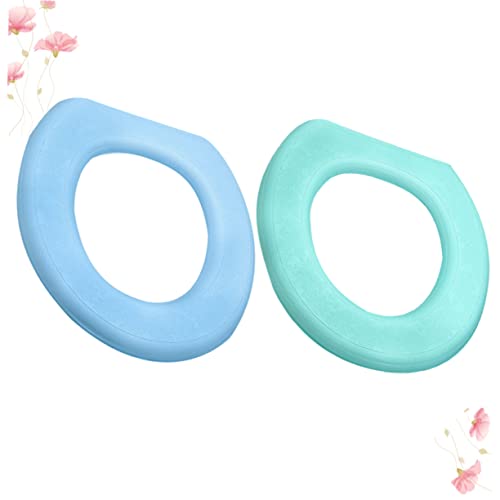 Cabilock 2 Stück Waschbare Toilettenabdeckung Gepolsterte Toilettensitzkissen Ersatz-Toilettensitzpolster O-Förmige Toilettensitzabdeckung Bunte Toilettensitzabdeckung Gepolsterte – Bild 8