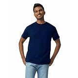 Gildan Adult Heavy Cotton T-Shirt, Style G5000, Multipack, Navy (72-pack), Small