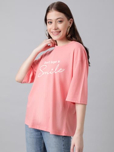 Image of KOTTY Quirky Printed T-Shirt for Women | Fun & Playful | Casual Chillwear