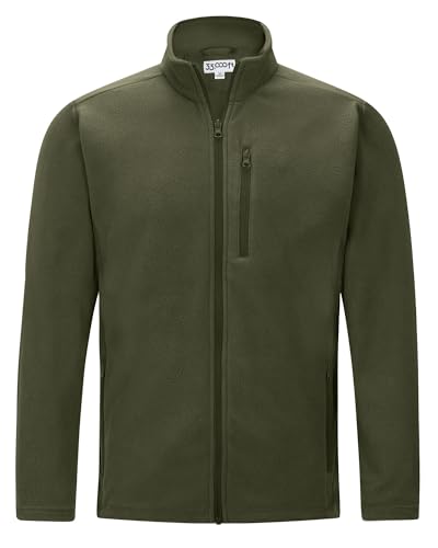 33,000ft Men's Fleece Jacket Olive Green XL