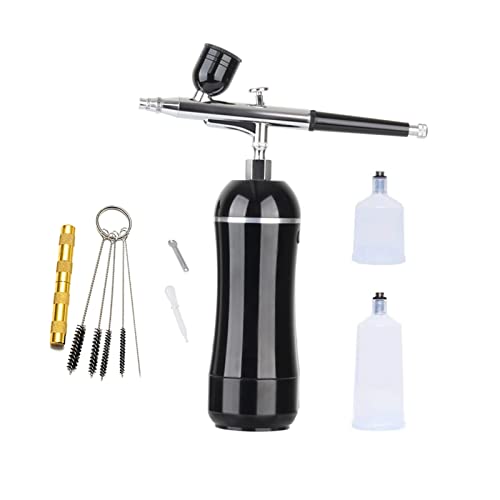 Multi-Purpose Airbrushing Kit Cordless Airbrush Kit High PSI Compressor Large Air Flow Dual Action Gun for Art Model Body Paint Artist Makeup Nail (Color : Part 2) (Part 8)