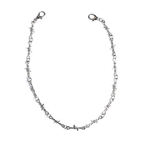 KESOCORAY Barbed Wire Chain Necklace Cover