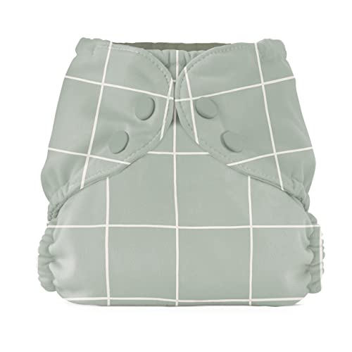 Image of Esembly Cloth Diaper Outer, Swim and Waterproof Cloth Diaper Cover, Leak-Proof and Breathable Layer, Reusable with Snap Closure - Size 1 (7-17lbs), Lattice