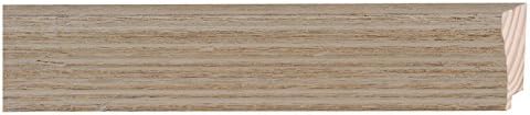 Picture Frame Moulding (Wood) 100ft Bundle - Rustic Walnut Finish - 2.25" Width - 1/2" Rabbet Depth