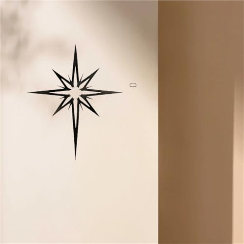 Sculpture minimaliste en fer noir : décoration murale abstraite en métal durable