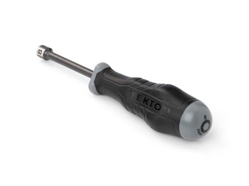 Image of TEKTON 8 mm High-Torque Black Oxide Blade Nut Driver | 26886 | Made in USA