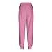 Baggy Sweatpants for Women with Pockets Plus Size Joggers Striped Fall Fashion Drawstring Sweat Pants Winter Clothes Pink M