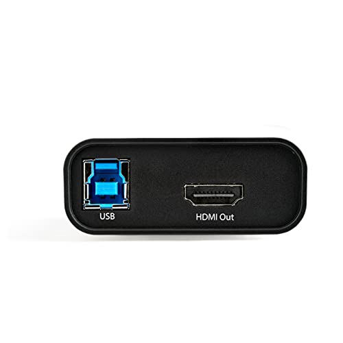 Image of StarTech HDMI to USB-C Video Capture Device, 1080p, 60fps, TAA (UVCHDCAP) | External USB 3.0 Type-C Capture /Live Streaming, Comp with USB-C /USB-A /Thunderbolt 3, HDMI Audio /Video Recorder Adapter
