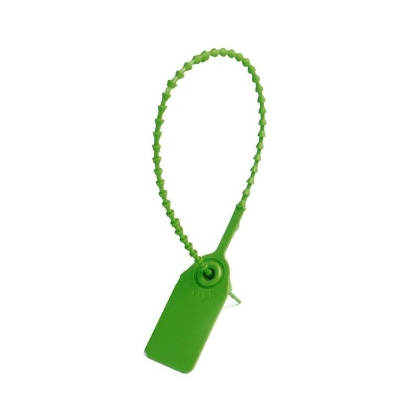 Etichette in plastica, 100 pezzi di timbri segnaletica manipolazione autobloccanti numerati monouso multicolore (blu)