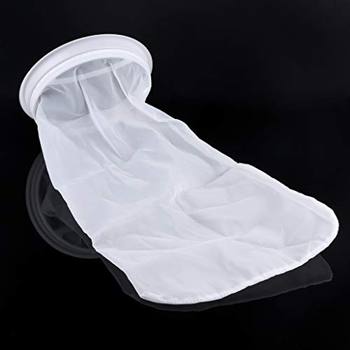 Image of Filter Socks for Extra Fine Mesh 7 Inch By 17 Inch Long Premium Aquarium Nylon Filter Bags with Rings